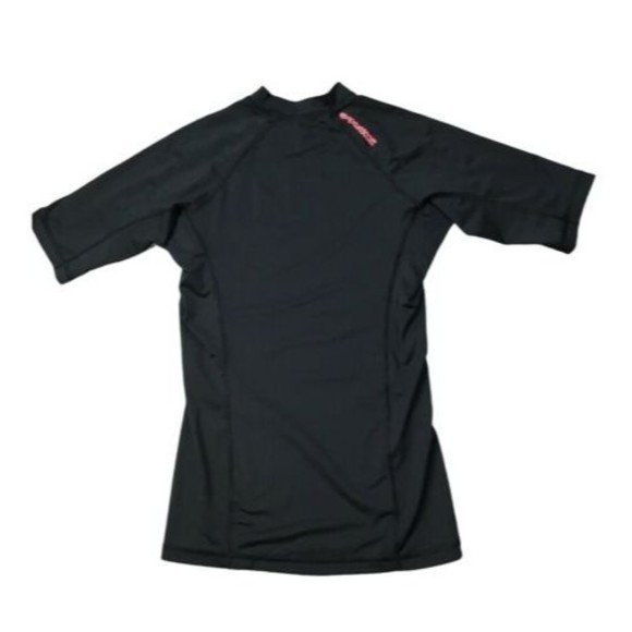 Rip Curl Girl's Black Rash Guard Short Sleeve Size M - Picture 2 of 4